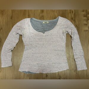 TNA Heather Gray Long Sleeve Top